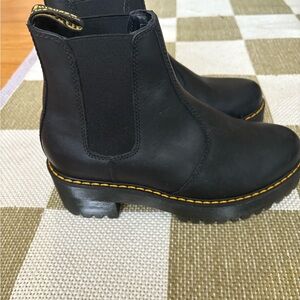 Black Leather Ankle Boots